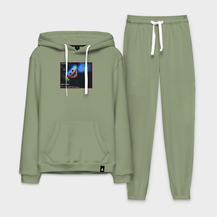 Мужской костюм хлопок с толстовкой Хагги Вагги в объективе камеры фото