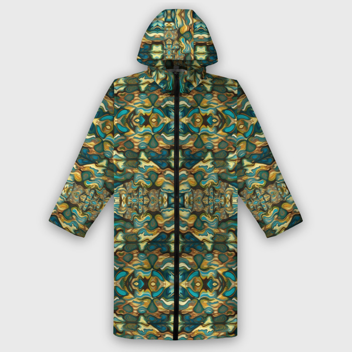 Дождевик унисекс 3D Мозаика из самоцветов фото