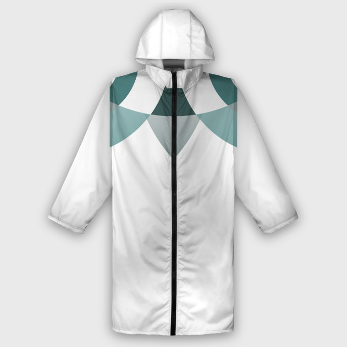 Дождевик унисекс 3D геометрическая сова фото