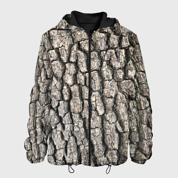 Мужская куртка 3D кора дерева фото