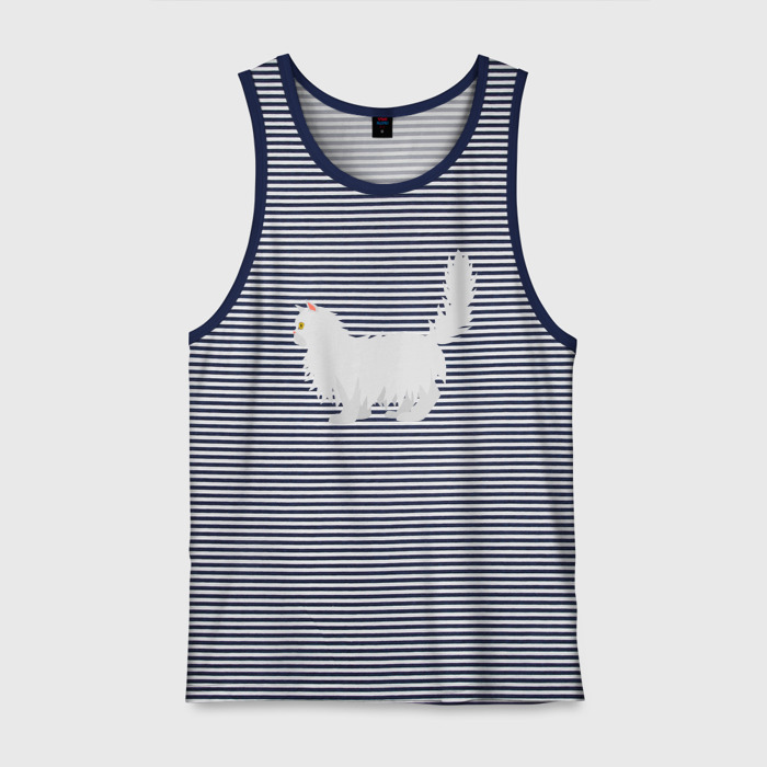 Мужская майка хлопок Персидский красивый кот фото