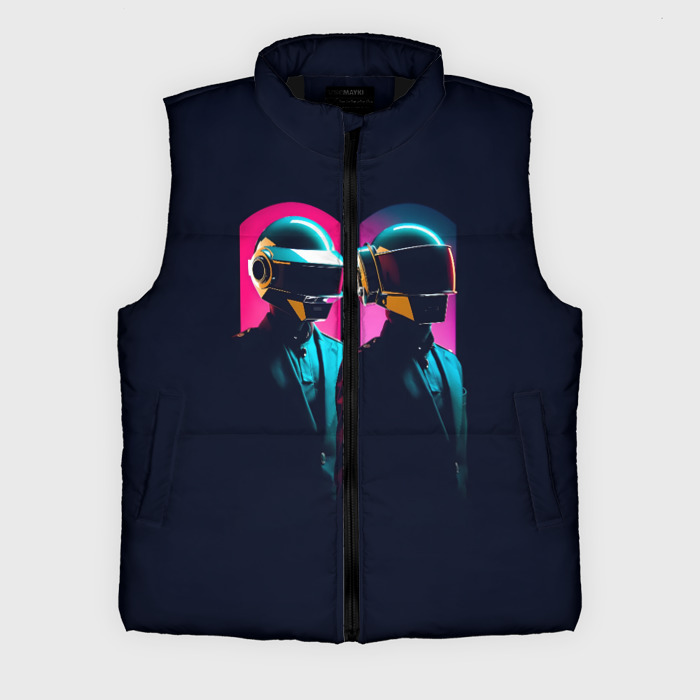 Мужской жилет утепленный 3D Daft Punk   One more time фото