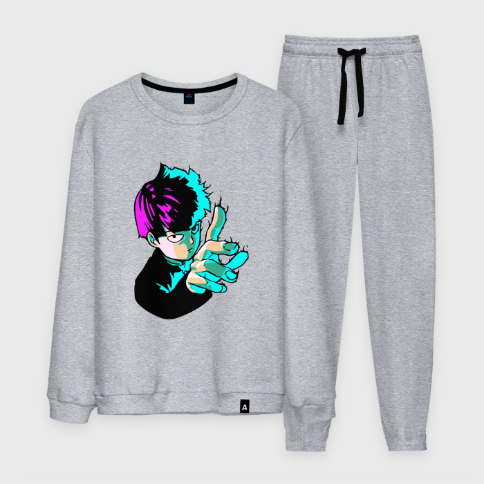 Мужской костюм хлопок Неоновый моб психо фото