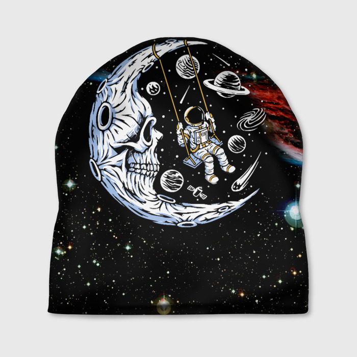 Шапка 3D Космические качели   череп фото