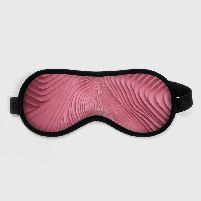 Маска для сна 3D Фантазия в малиновом фото