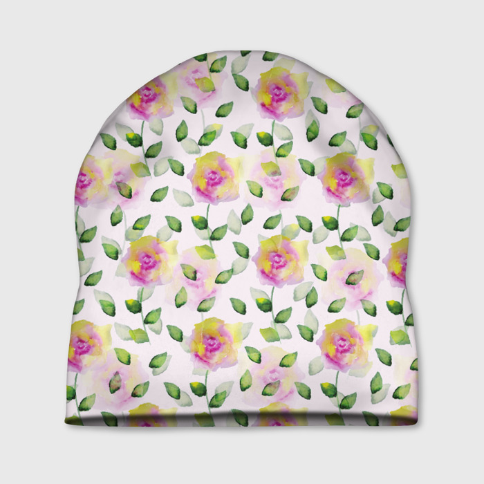 Шапка 3D Розочки фото