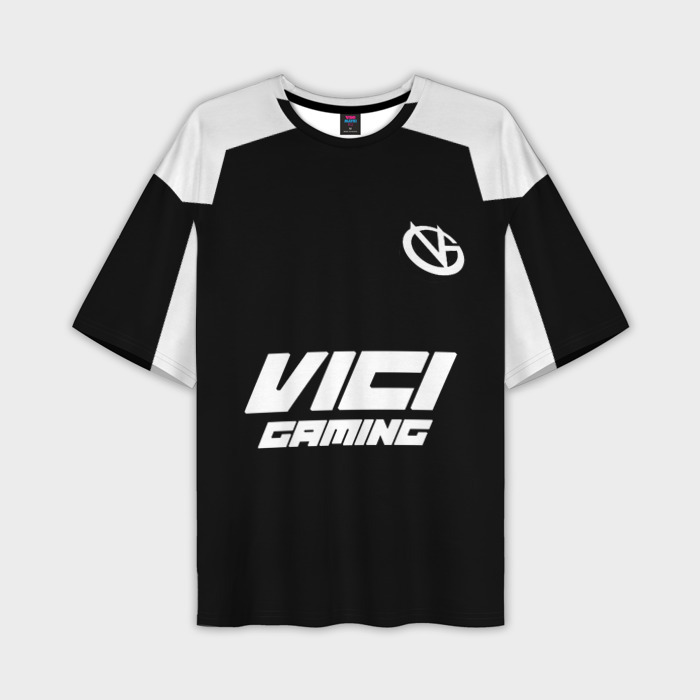 Мужская футболка oversize 3D Форма Vici Gaming black фото
