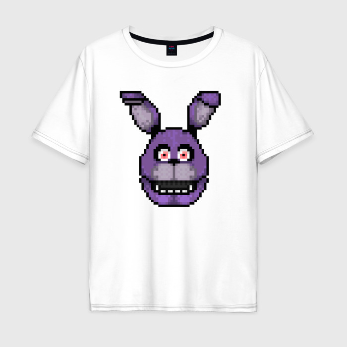 Мужская футболка хлопок Oversize Пиксельный Бонни фото