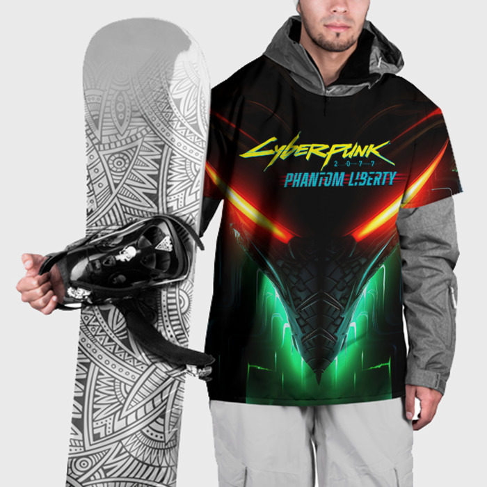 Накидка на куртку 3D Cyberpunk 2077 phantom liberty abstract фото
