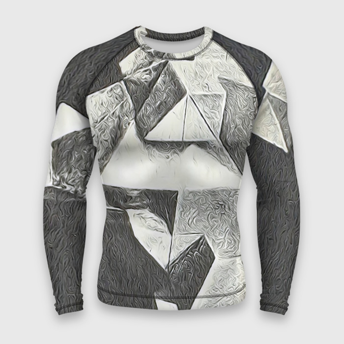 Мужской рашгард 3D Драгоценный кристалл фото