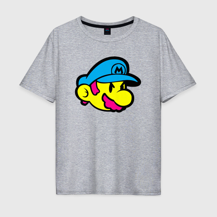 Мужская футболка хлопок Oversize Марио готов фото
