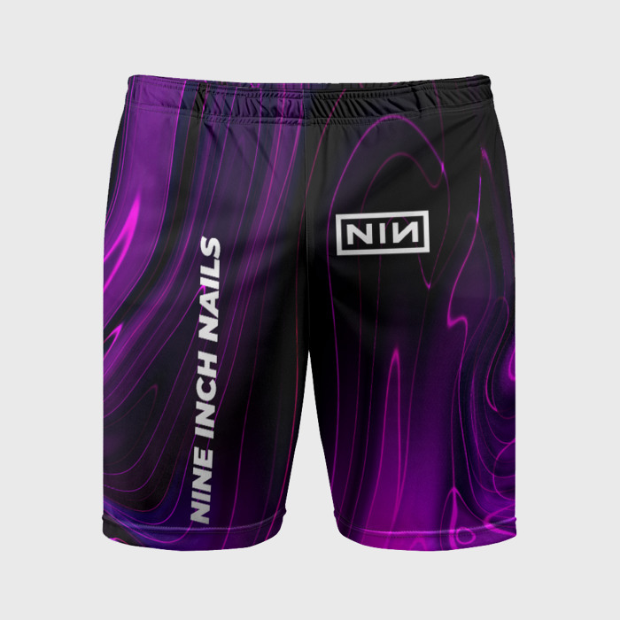Мужские шорты спортивные Nine Inch Nails violet plasma фото