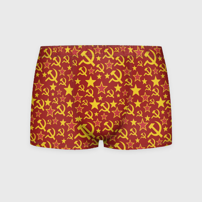 Мужские трусы 3D СССР Серп и Молот фото