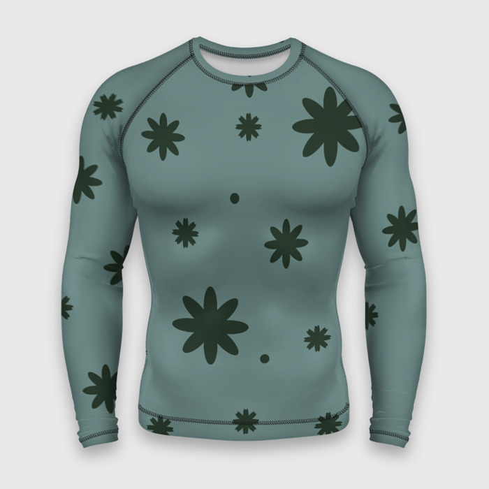 Мужской рашгард 3D Цветочная фейерия фото