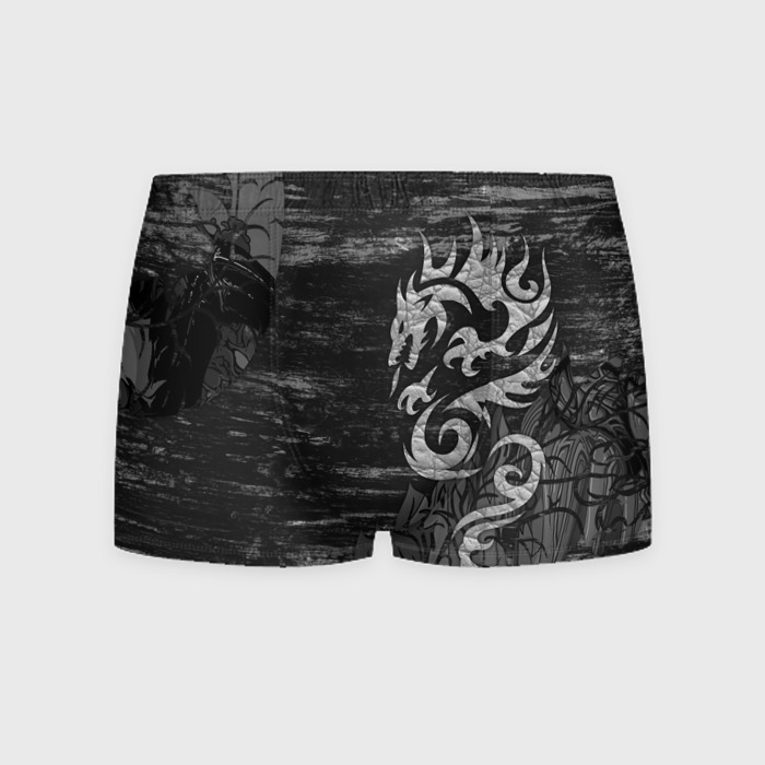Мужские трусы 3D Оттенки серого дракон фото