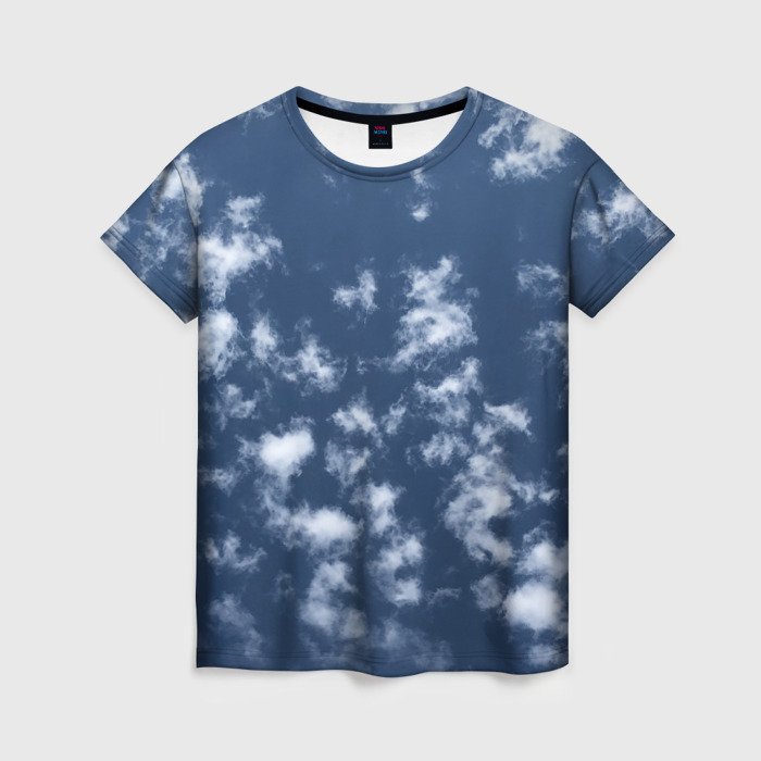 Женская футболка 3D летнее облачное небо фото