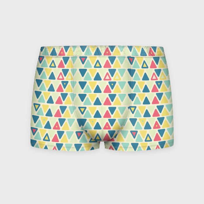 Мужские трусы 3D Треугольный орнамент фото