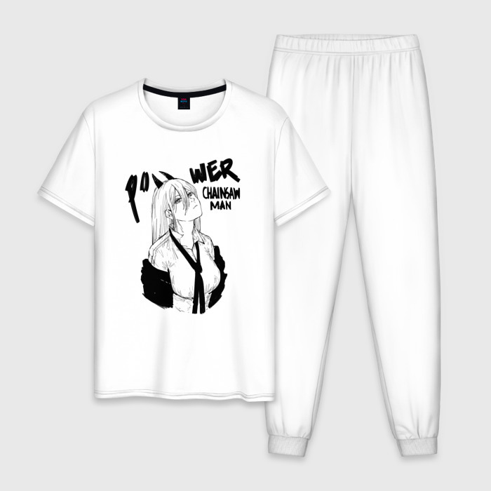 Мужская пижама хлопок Power принт из аниме фото