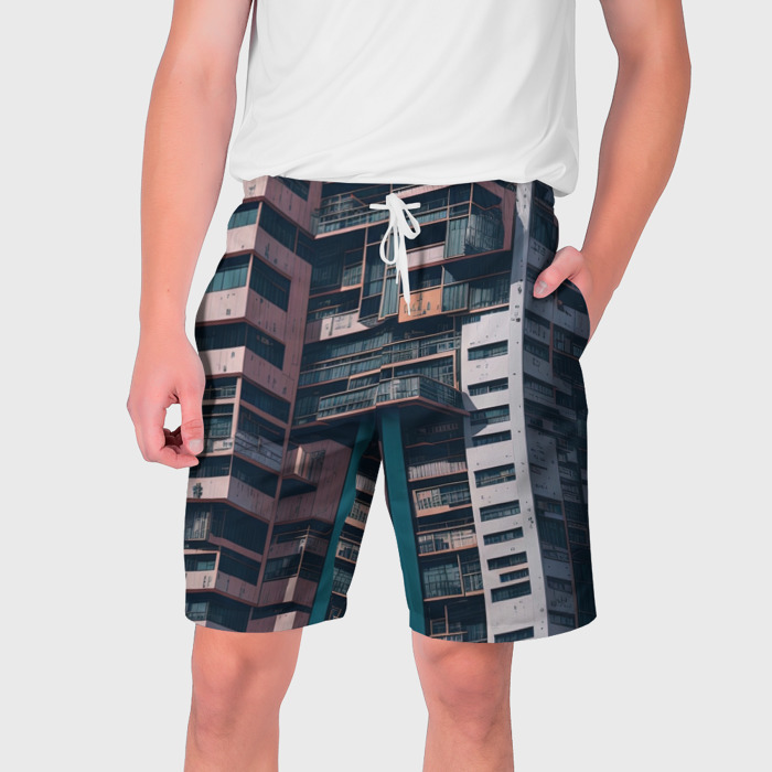 Мужские шорты 3D Спальный район фото