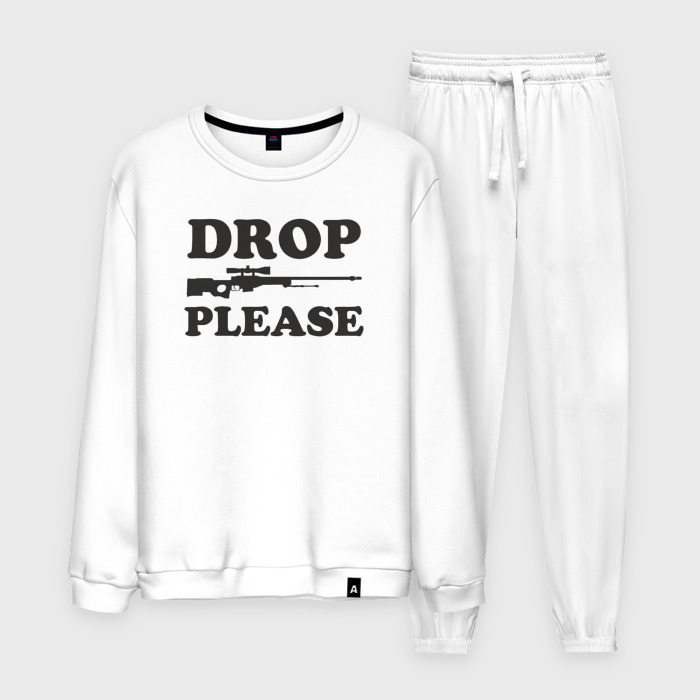 Мужской костюм хлопок Please drop фото