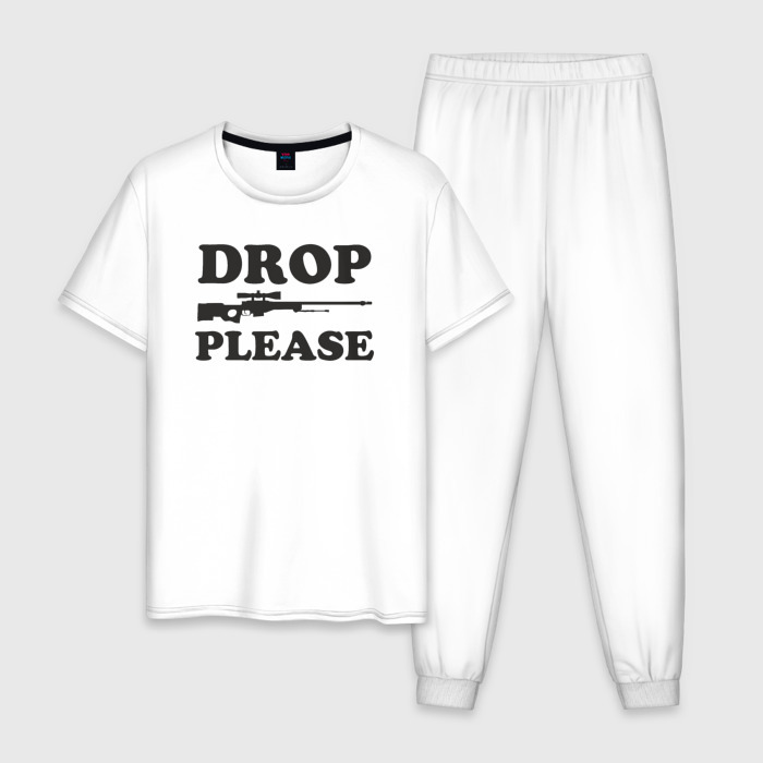 Мужская пижама хлопок Please drop фото