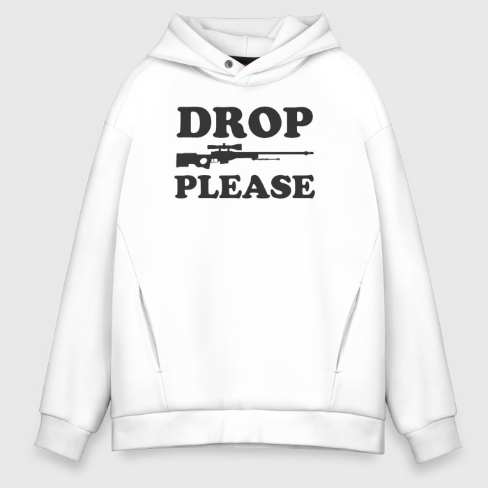 Мужское худи Oversize хлопок Please drop фото
