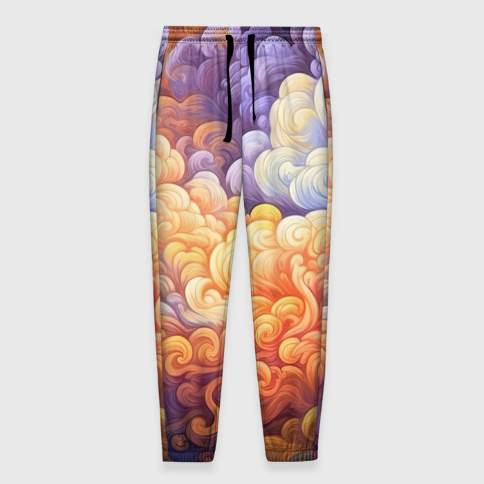 Мужские брюки 3D Яркие облака фото