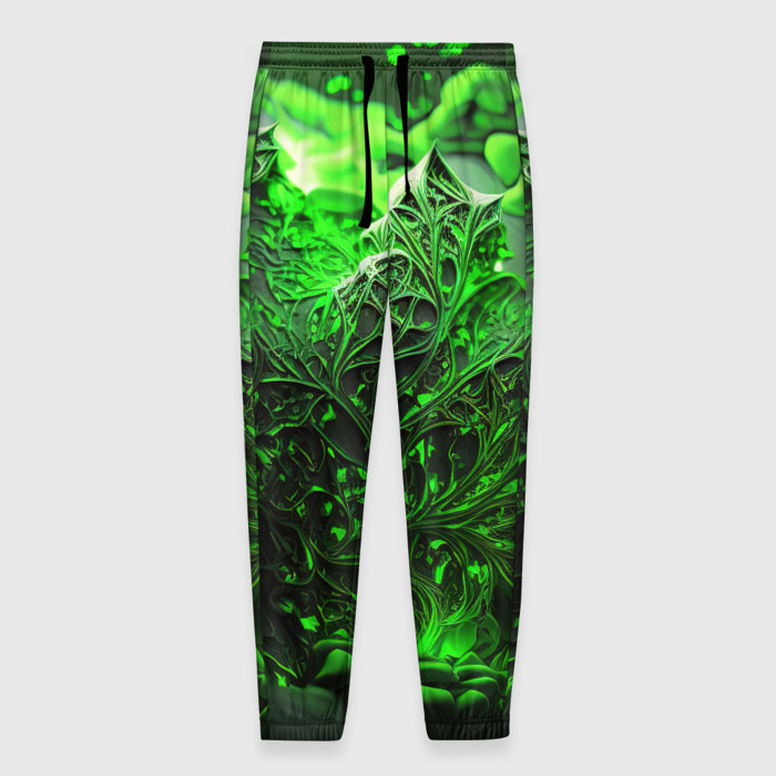 Мужские брюки 3D Зеленая кислота фото