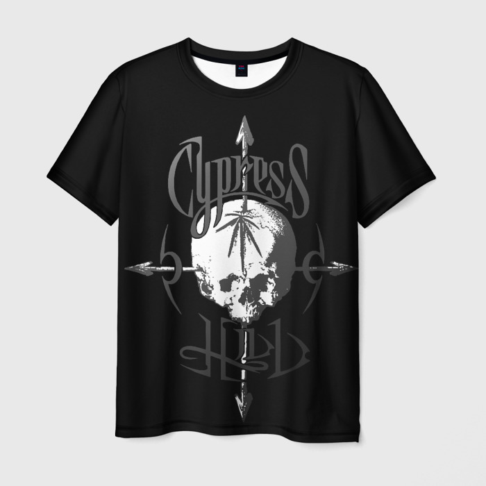 Мужская футболка 3D Cypress hill   arrows skull фото