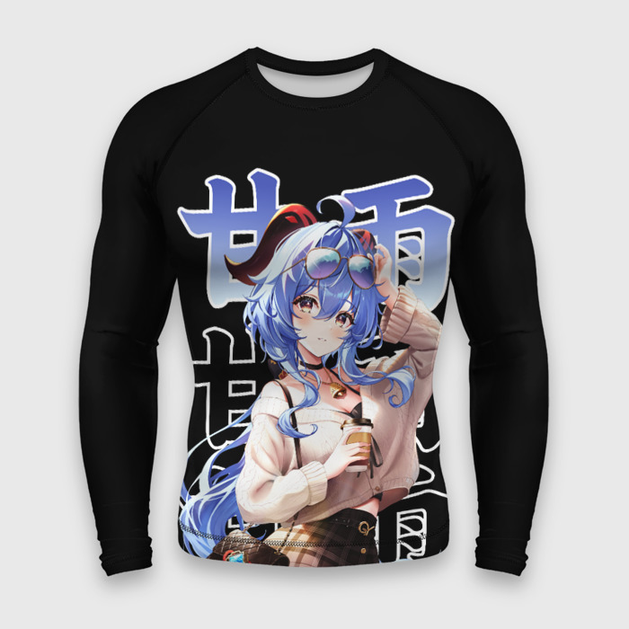 Мужской рашгард 3D Гань юй в деловом стиле   геншин фото