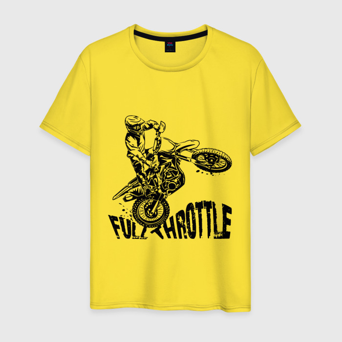 Мужская футболка хлопок Полный газ фото