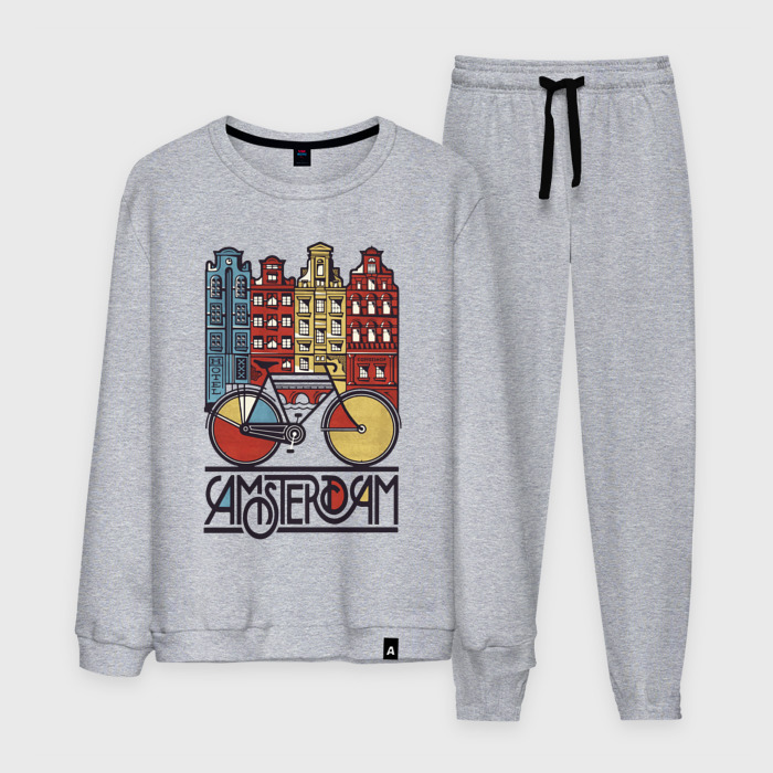 Мужской костюм хлопок Amsterdam bike фото