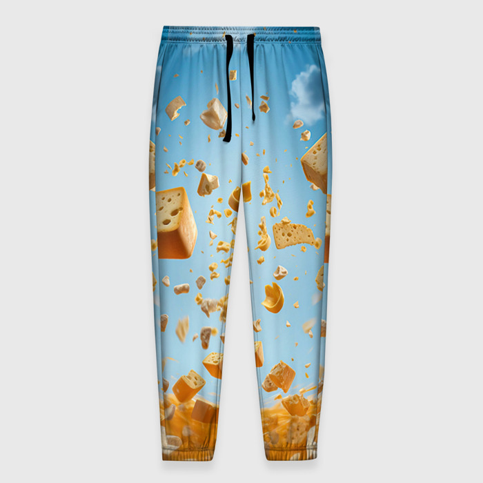 Мужские брюки 3D Небесный сыр фото