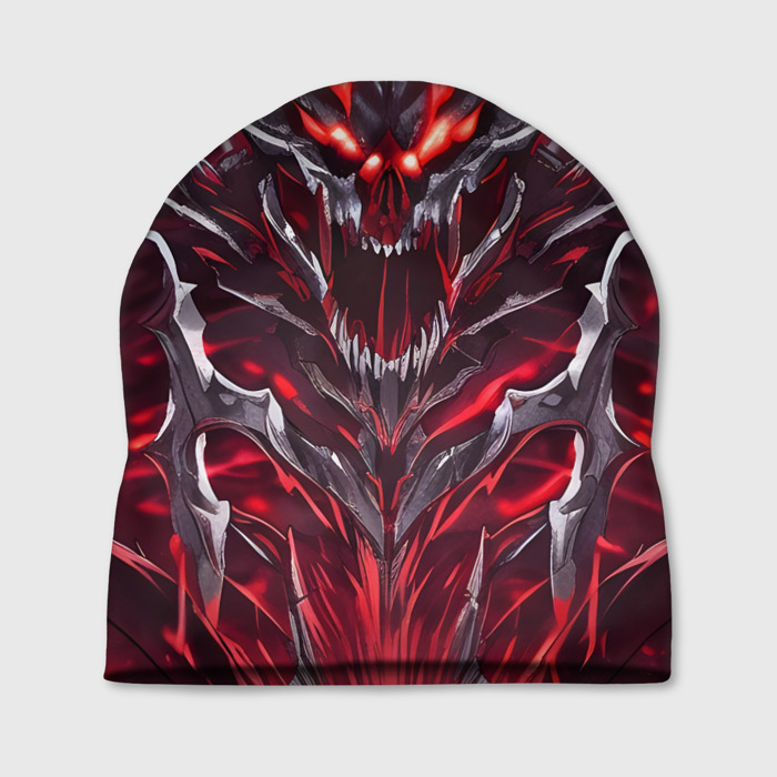 Шапка 3D Демонический череп фото