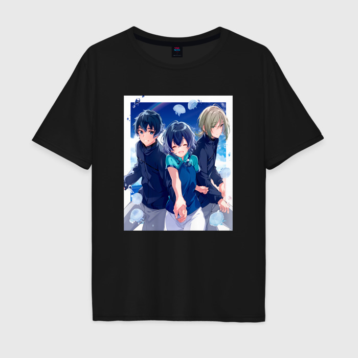 Мужская футболка хлопок Oversize Кукуру Кай и Куя   Акватоп белого песка фото