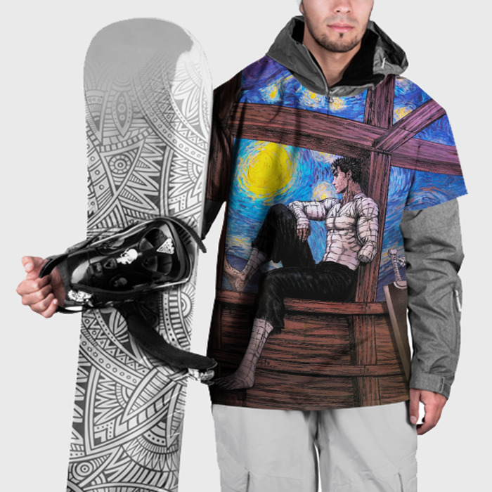 Накидка на куртку 3D Берсерк и небо Ван Гога фото