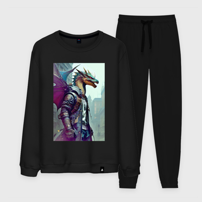 Мужской костюм хлопок Urban dragon   cyberpunk фото