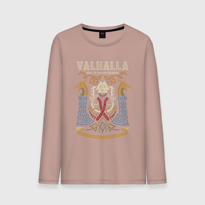 Мужской лонгслив хлопок Вальхалла   дворец павших воинов фото