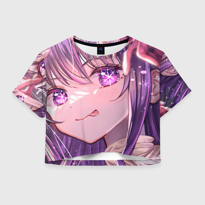 Женская футболка Crop-top 3D Звёздное Дитя Ai фото