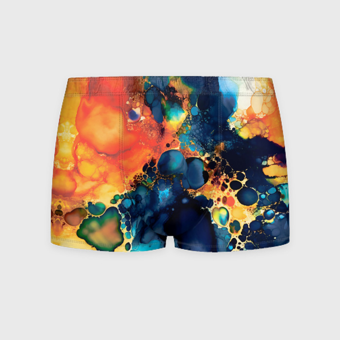 Мужские трусы 3D Спиртовые чернила фото