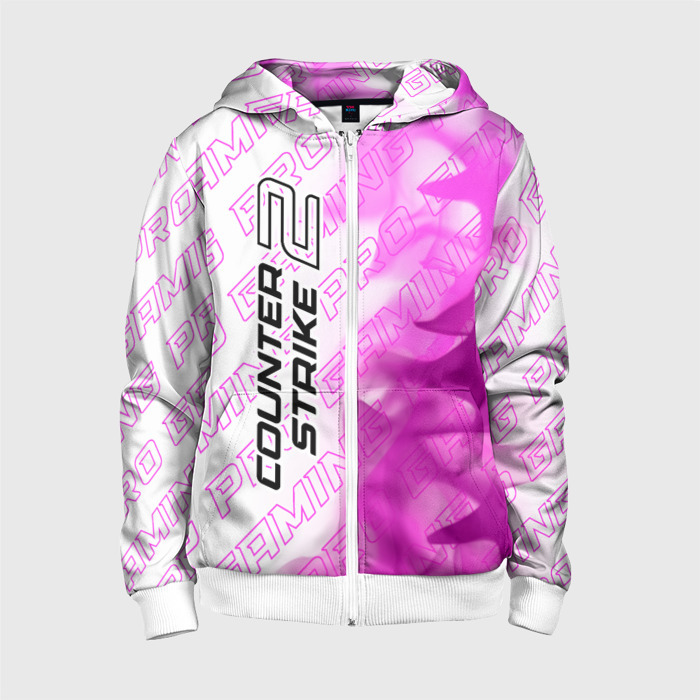 Детская толстовка 3D на молнии Counter Strike 2 pro gaming: по вертикали фото