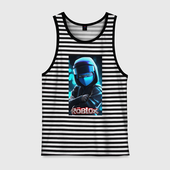 Мужская майка хлопок Roblox blue фото