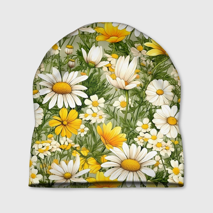 Шапка 3D Лесная летняя поляна фото