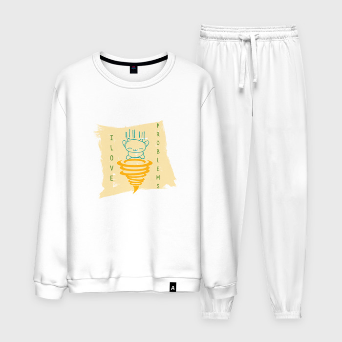 Мужской костюм хлопок Люблю проблемы фото