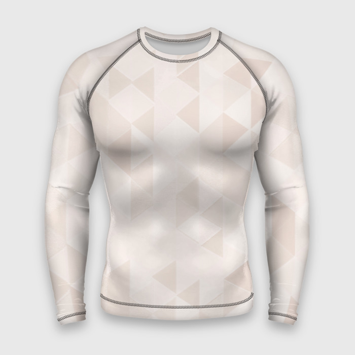 Мужской рашгард 3D Бежевый треугольный фото