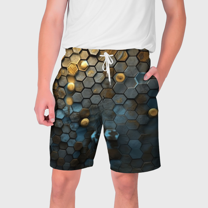 Мужские шорты 3D Позолоченая броня фото