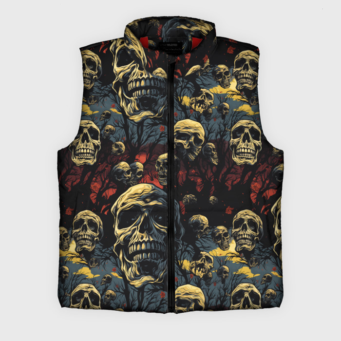 Мужской жилет утепленный 3D Крик ужаса фото