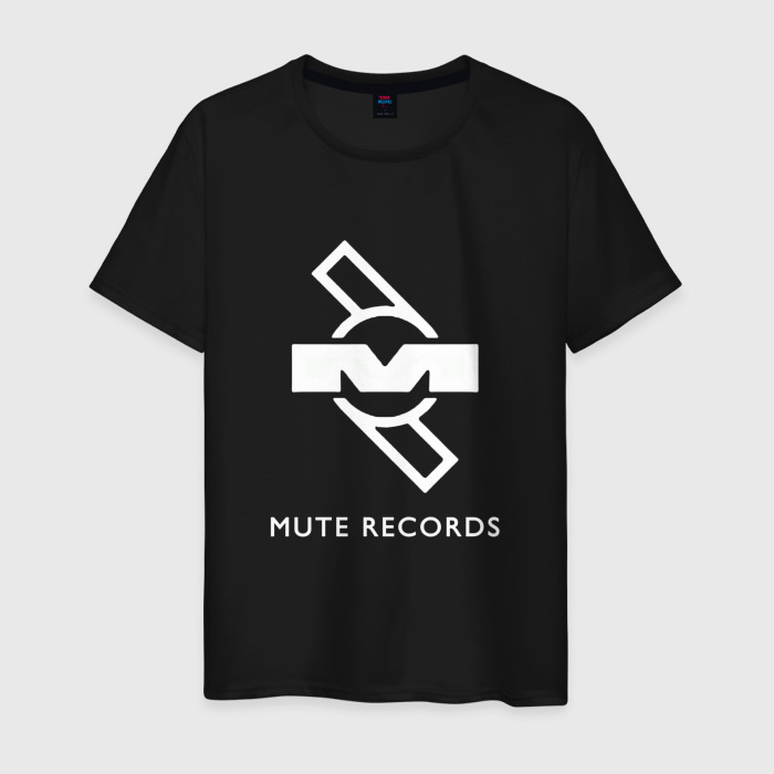 Мужская футболка хлопок Depeche Mode Mute Records Logo фото