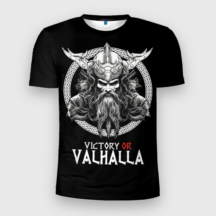 Мужская футболка 3D Slim Победа или Вальхалла фото