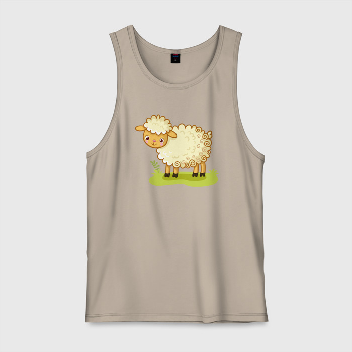 Мужская майка хлопок Милашка овечка фото